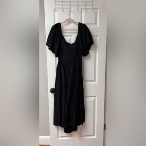 Target: Women's Flutter Short Sleeve Tie-Back Dress - A New Day™ Black L